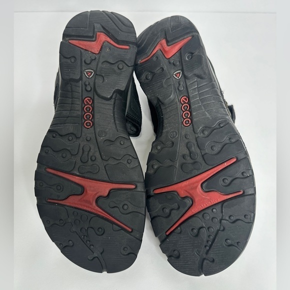 Ecco Men’s Comfort Shoes Black Yucatan Double Side Bar Sport Velcro Sandal - Picture 9 of 9